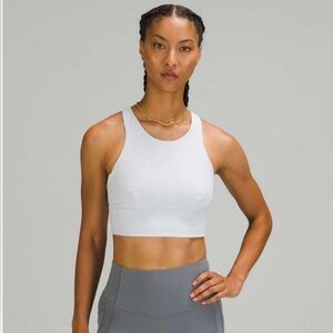 Lululemon Wunder Train Long Line High Neck Racerback Sports Bra Size 8